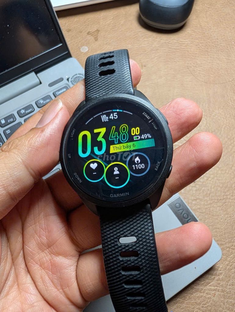 Garmin FR 165 Đen, chính hãng còn BH hơn 1 năm. Mua bán Thiết bị đeo thông minh tại Quận Hoàng Mai Hà Nội được đăng bởi Mr Lucky hình 1