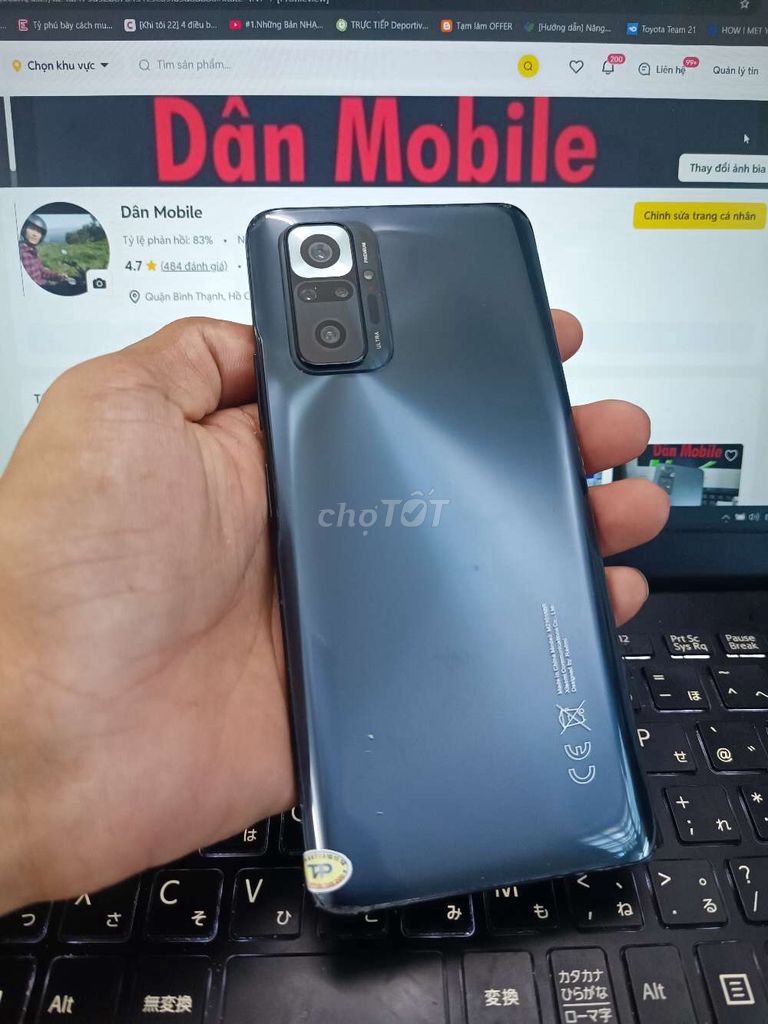Xiaomi Redmi Note 10 Pro 8GB/128GB SNAP 732G. Mua bán Điện thoại tại Quận Bình Thạnh Tp Hồ Chí Minh được đăng bởi Dân Mobile hình 1