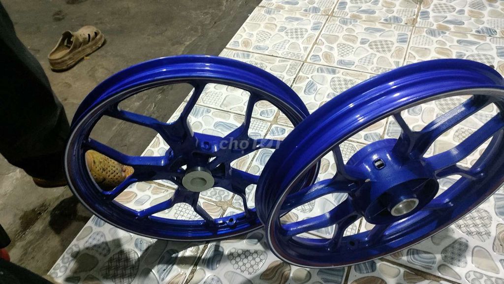 Mâm xe máy Exciter 135 Xanh Hợp kim Mới. Mua bán Phụ tùng xe tại Quận Bình Tân Tp Hồ Chí Minh được đăng bởi Trịnh Điệp hình 3