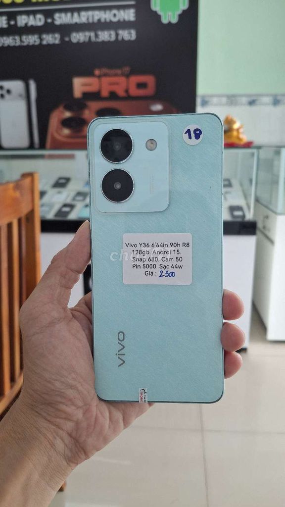 Vivo Y36 128GB Xanh. Mua bán Điện thoại tại Thành phố Thủ Dầu Một Bình Dương được đăng bởi TTMobileBD hình 1