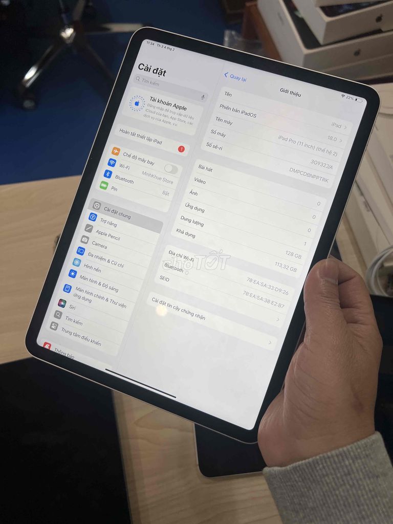 iPad Pro 11 inch 2020 128GB bản wifi