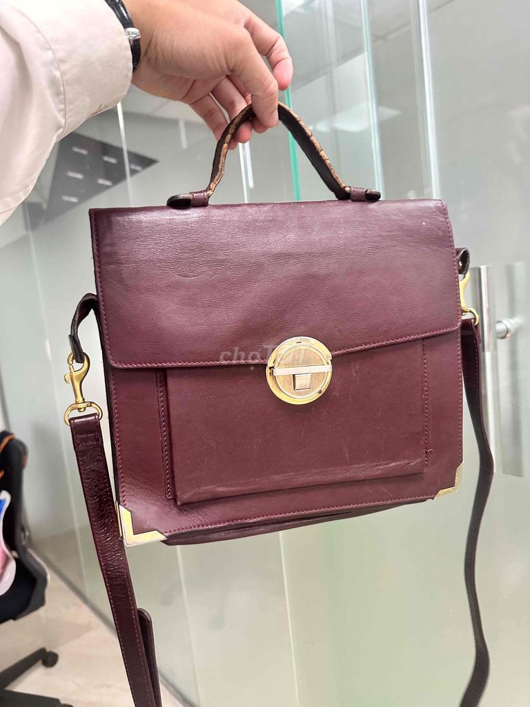 Cặp chéo nam da thật nâu đỏ. Mua bán Túi xách tại Thành phố Cà Mau Cà Mau được đăng bởi Đăng  hình 1