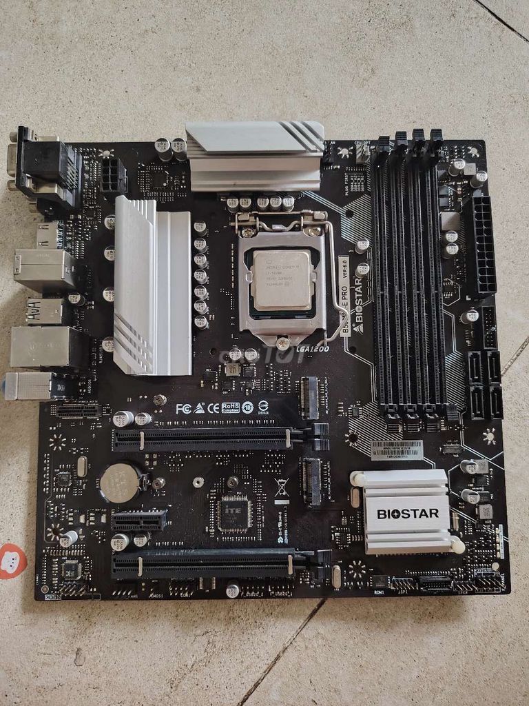 Bo mạch chủ Biostar B560 CPU i7-10700 Đen. Mua bán Linh kiện (RAM, Card...) tại Huyện Bến Lức Long An được đăng bởi Nguyễn Phương Vinh hình 1