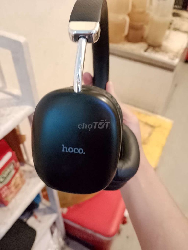 Tai nghe chụp tai Hoco Đen. Mua bán Tivi, Âm thanh tại Quận Thanh Khê Đà Nẵng được đăng bởi Nguyễn Cửu Long hình 1