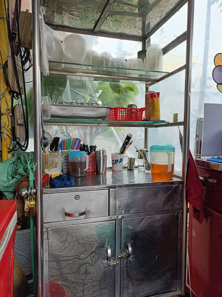 Xe đẩy bán hàng Kính Inox Bạc. Mua bán Đồ chuyên dụng, Giống nuôi trồng tại Quận 11 Tp Hồ Chí Minh được đăng bởi Phạm Tuấn Kiệt  hình 1