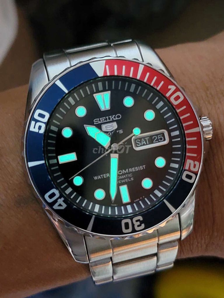 đồng hồ seiko diver auto pepsi fullbox zin ken . Mua bán Đồng hồ tại Huyện Nhơn Trạch Đồng Nai được đăng bởi hải  hình 1