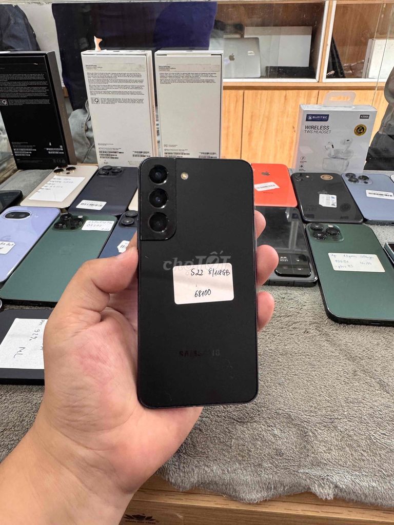Samsung S22 8GB/128GB Đen QT zin al Full CN. Mua bán Điện thoại tại Quận Đống Đa Hà Nội được đăng bởi  HT Mobie Trả góp nợ xáu bao duyệt hình 1