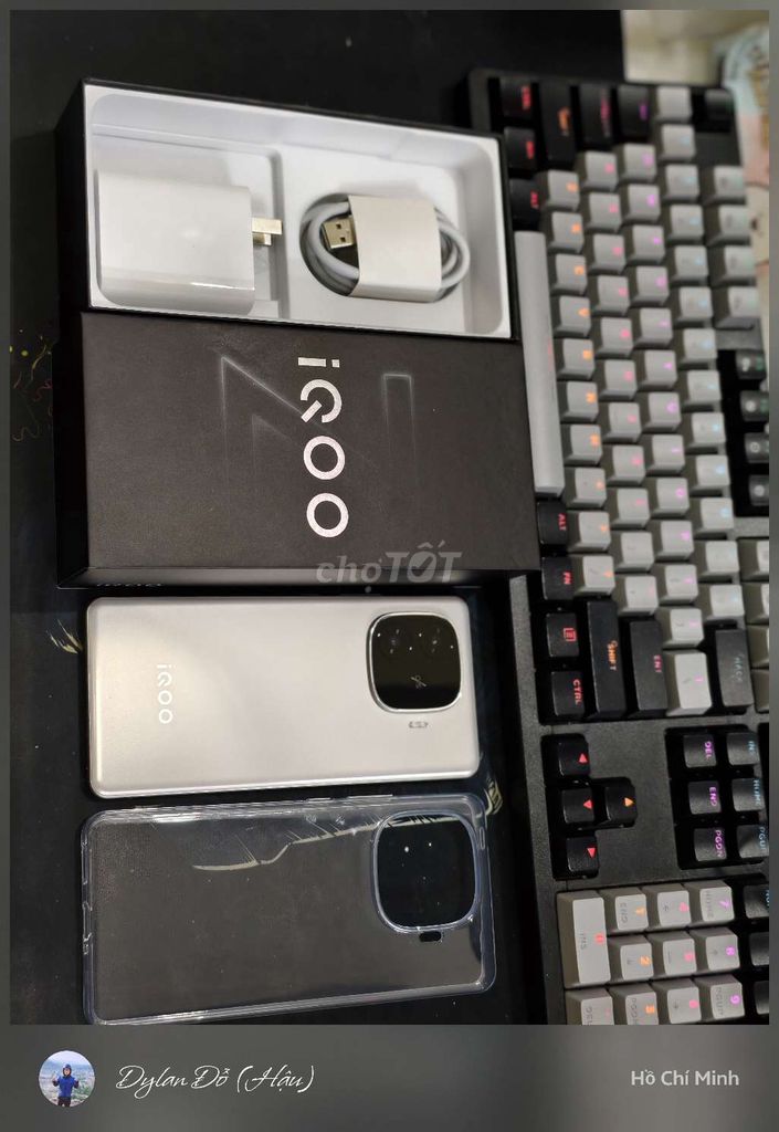 Vivo IQOO Z9 Turbo Plus 12/256 Fullbox chưa Avtive