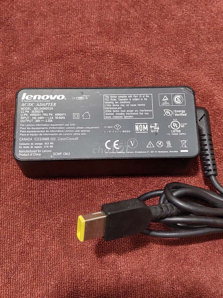 Sạc laptop Lenovo ADLX45NDC2A 45W Slim Tip. Mua bán Phụ kiện (Màn hình, Chuột...) tại Quận Phú Nhuận Tp Hồ Chí Minh được đăng bởi Thiên Diệp hình 1