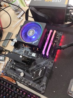 Combo AMD B450 MSI / R5 2600/ Ram 16GB Led RGB. Mua bán Linh kiện (RAM, Card...) tại Quận 6 Tp Hồ Chí Minh được đăng bởi Thùy