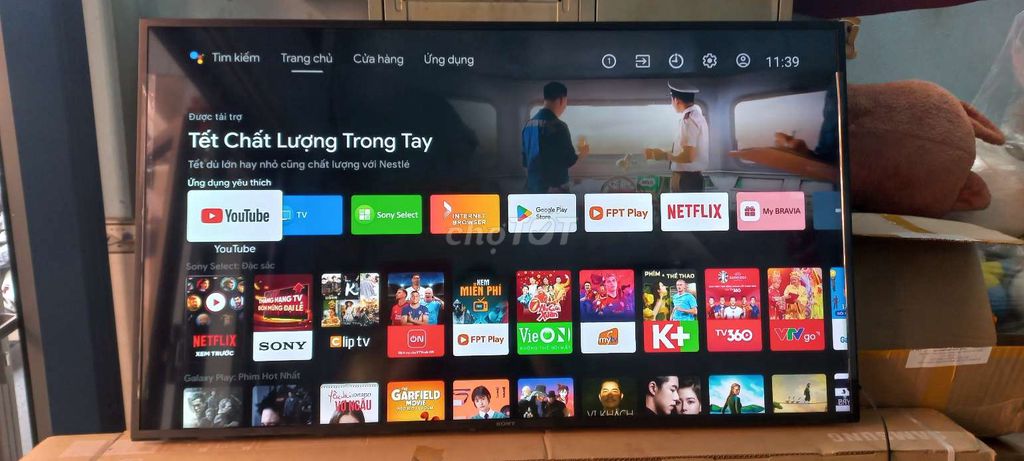 Android Tivi Sony 55inch 4K giọng nói, mẫu 2020