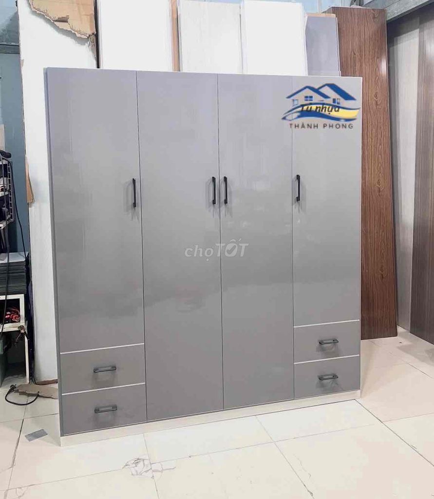 Tủ quần áo// Tủ nhựa 4 cánh. Mua bán Tủ, kệ gia đình tại Thành phố Thủ Đức Tp Hồ Chí Minh được đăng bởi Ngọc Lan hình 1