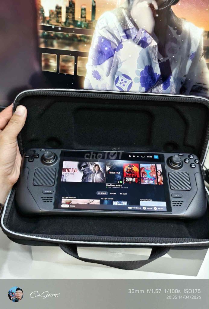 Máy chơi game cầm tay Steam Deck LCD 512GB Đen. Mua bán Thiết bị chơi game tại Quận 3 Tp Hồ Chí Minh được đăng bởi EzGAME hình 1