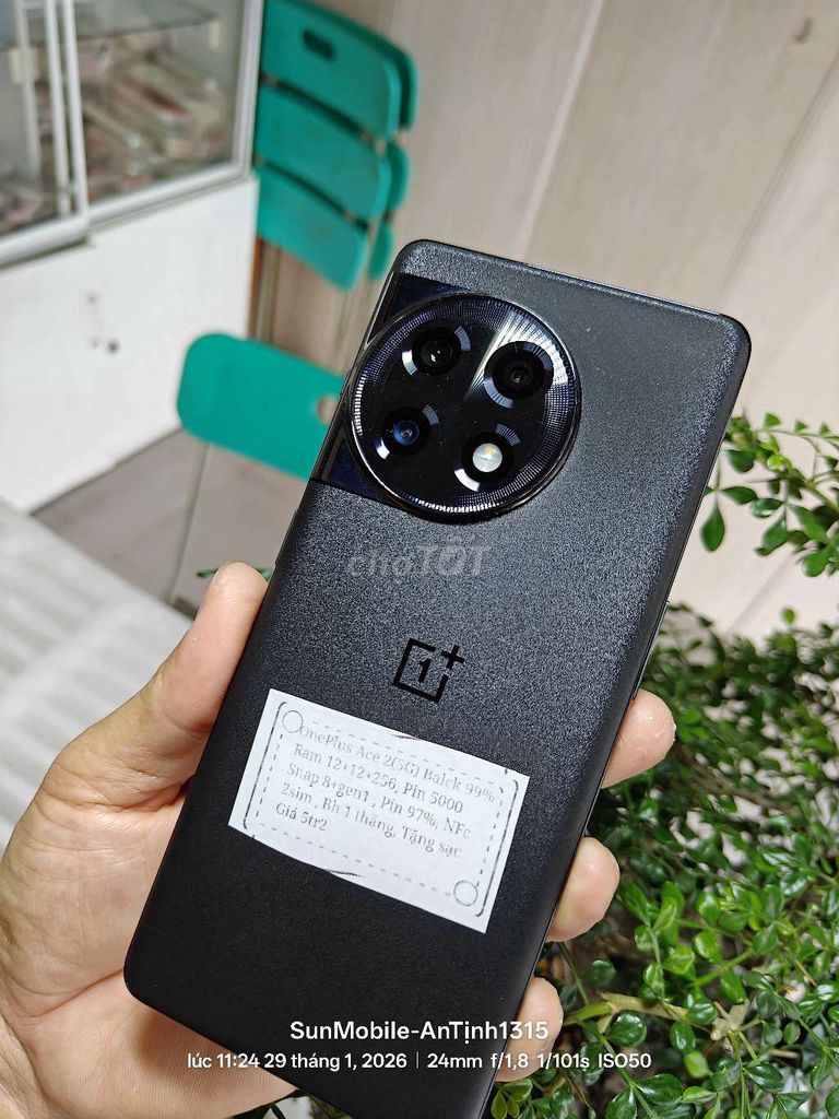OnePlus Ace 2 Đen R12/256 Pin96% mới 98%. Mua bán Điện thoại tại Huyện Trảng Bàng Tây Ninh được đăng bởi Sun Mobile Shop Điện Thoại Trảng Bàng Tây Ninh 01 hình 1
