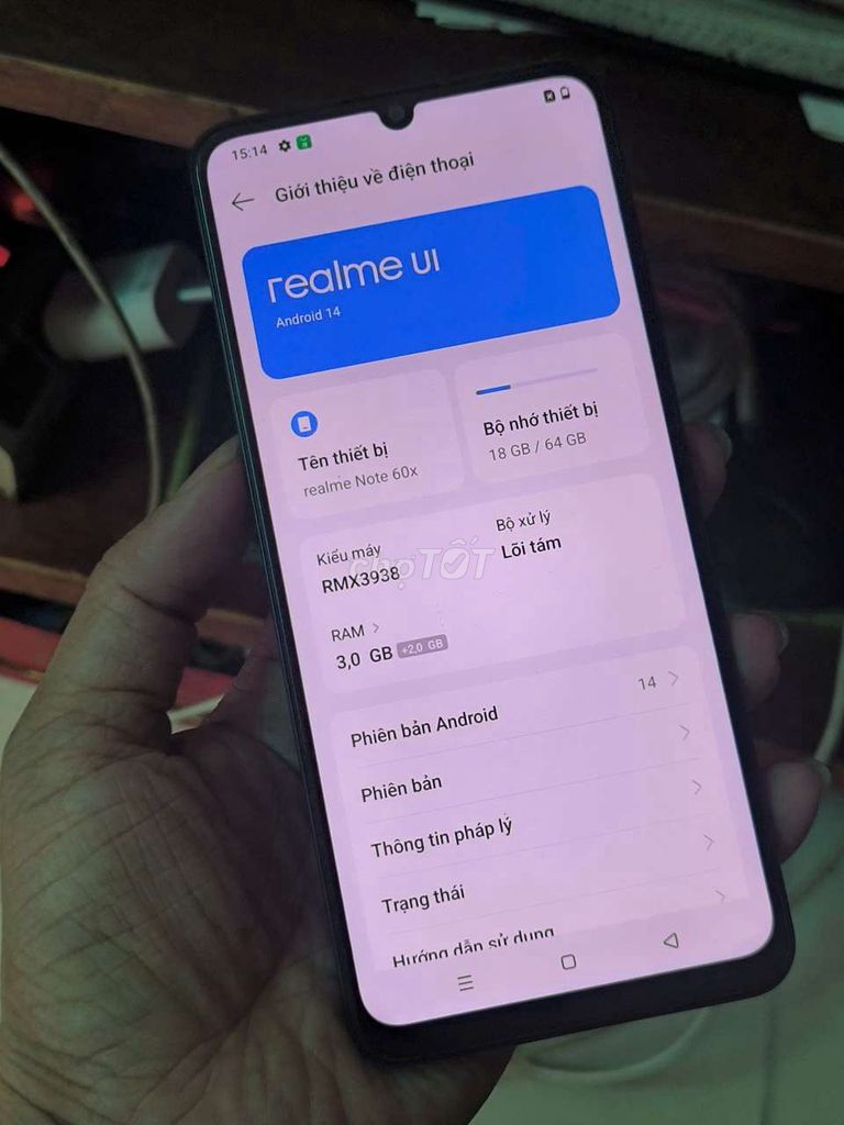 Realme Note 60x 64GB Xám Đã dùng. Mua bán Điện thoại tại Quận 12 Tp Hồ Chí Minh được đăng bởi nnh hình 1