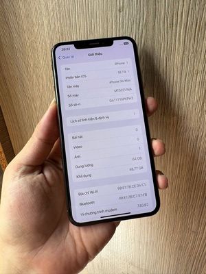 iPhone Xs Max 64GB Đã qua sử dụng 2 chấm mực