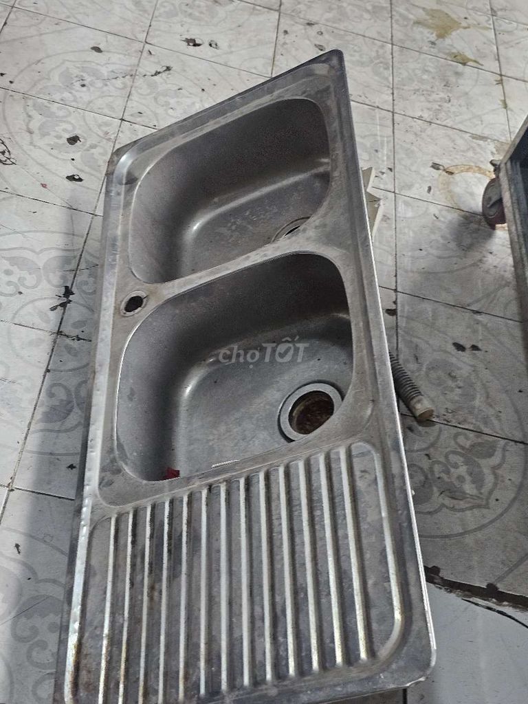 Bồn rửa chén Inox Đôi Bạc. Mua bán Thiết bị vệ sinh, nhà tắm tại Quận Tân Bình Tp Hồ Chí Minh được đăng bởi A phát hình 1
