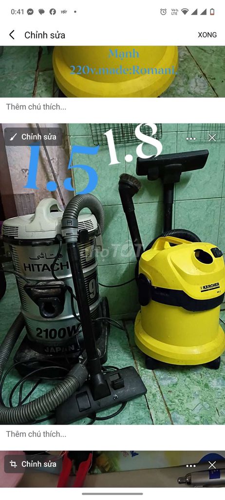 Máy hút bụi Karcher WD 2 Vàng. Mua bán Nội thất, đồ gia dụng khác tại Quận Bình Tân Tp Hồ Chí Minh được đăng bởi đức kien hình 1