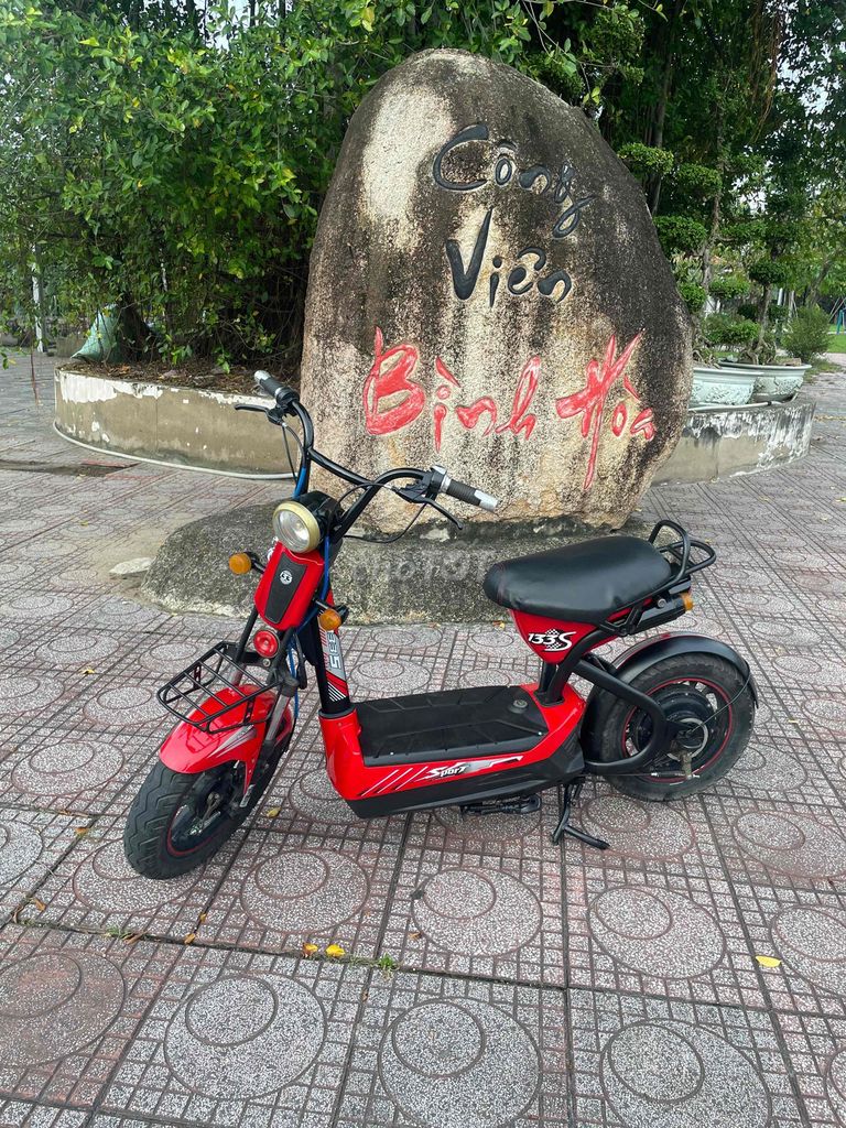 Xe đạp điện 133S màu Đỏ. Mua bán Xe điện tại Thành phố Thuận An Bình Dương được đăng bởi Nguyễn Thị Thùy Trang hình 3