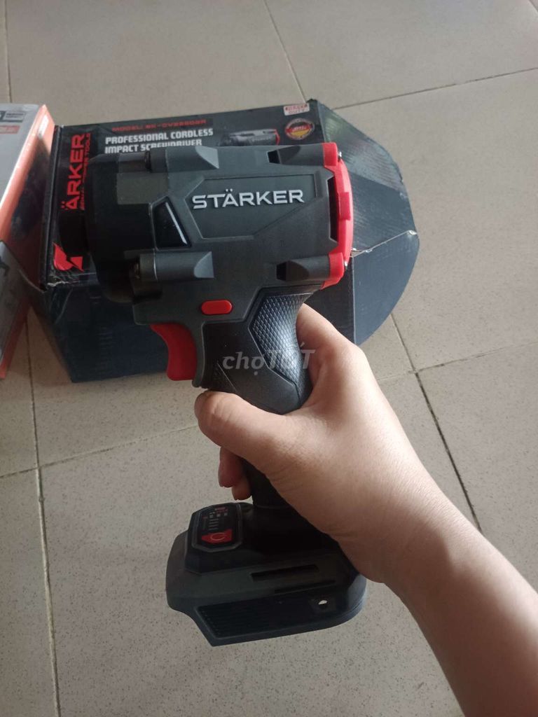 Máy chuyên vít pin STARKER SK CV2850GR Đen, Đỏ. Mua bán Đồ chuyên dụng, Giống nuôi trồng tại Thành phố Vĩnh Long Vĩnh Long được đăng bởi máy hàn cũ Vĩnh Long  hình 1