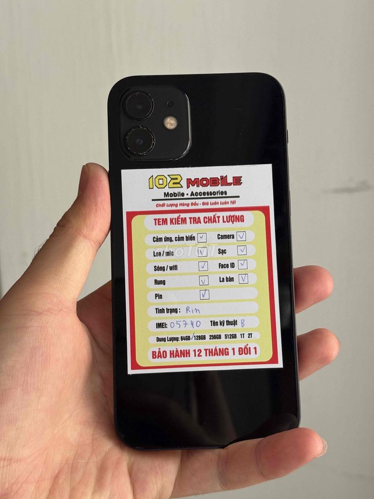 iPhone 12 64GB Đen máy đẹp keng chuẩn zin. Mua bán Điện thoại tại Thành phố Buôn Ma Thuột Đắk Lắk được đăng bởi Nguyễn Hoàng hình 1