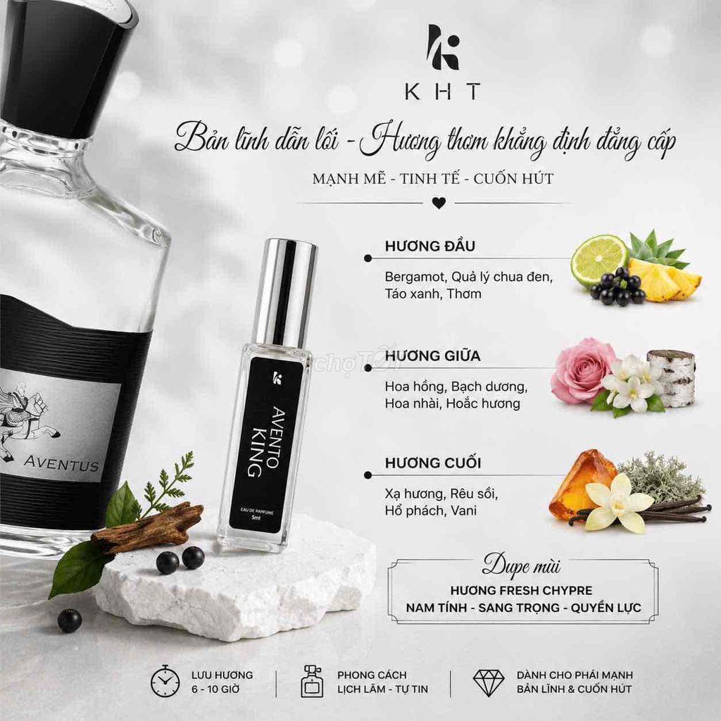 Nước hoa KHT Avento King Nam 5ml. Mua bán Nước hoa tại Quận 7 Tp Hồ Chí Minh được đăng bởi Nguyễn thúy hình 1