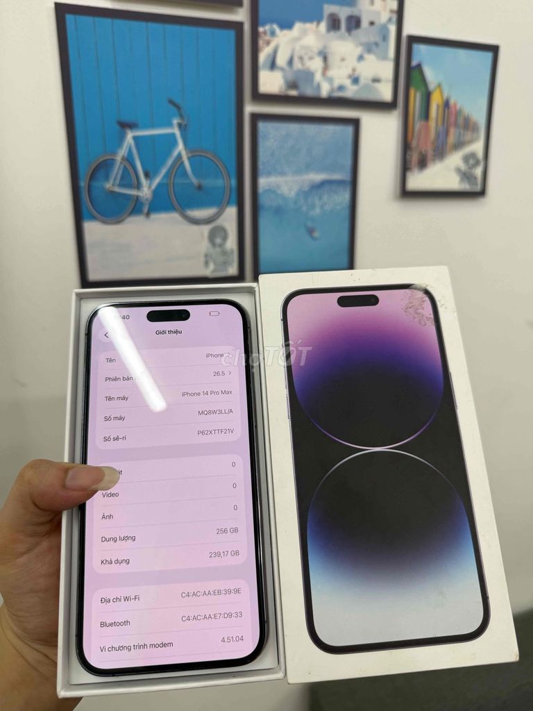 Apple iPhone 14 Pro Max QTe 256GB Zin Nguyên Bản. Mua bán Điện thoại tại Quận Đống Đa Hà Nội được đăng bởi Tùng Táo Mobile hình 1