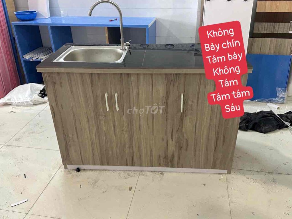 tủ bếp đủ màu@ tủ bếp nhựa 3 cánh mở