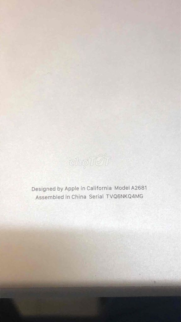 Apple MacBook Air M2 Bạc Hỏng main. Mua bán Laptop tại Quận 12 Tp Hồ Chí Minh được đăng bởi Cửa tiệm Tin học Tuấn Anh hình 1
