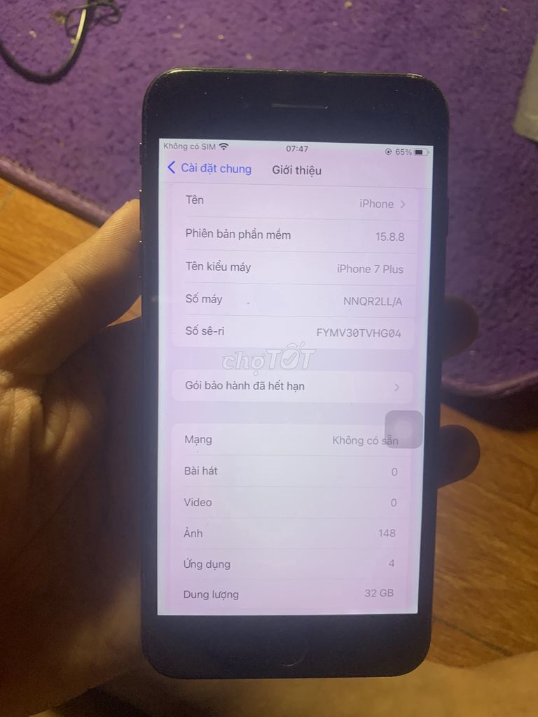 iPhone 7 Plus 32GB Đen. Mua bán Điện thoại tại Huyện Quốc Oai Hà Nội được đăng bởi Nguyễn Tú hình 1