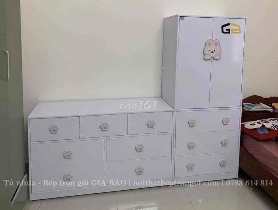 Tủ nhựa Trắng cho bé. Mua bán Mẹ và bé tại Quận Thanh Khê Đà Nẵng được đăng bởi Huỳnh Thị Thúy Loan hình 1