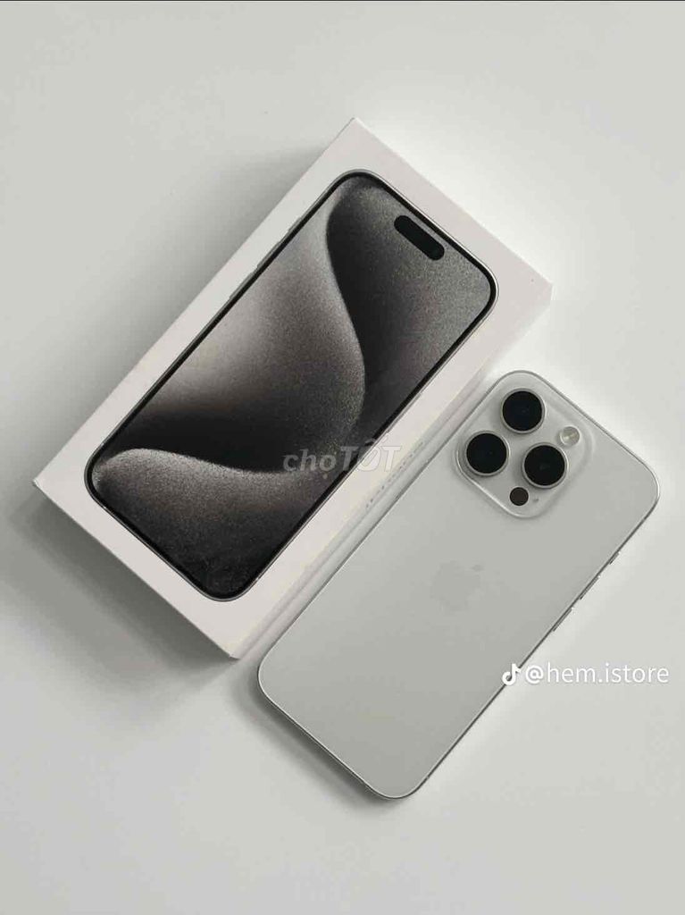 Apple iPhone 15 Pro Max 256GB Trắng LL/A. Mua bán Điện thoại tại Quận Ninh Kiều Cần Thơ được đăng bởi Mai Văn Tài hình 1