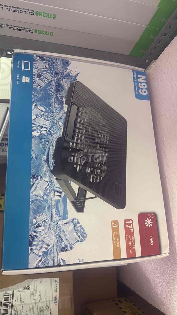 Đế tản nhiệt laptop N99 Đen. Mua bán Phụ kiện (Màn hình, Chuột...) tại Thành phố Thủ Đức Tp Hồ Chí Minh được đăng bởi KHO SỈ COMPUTER HCM hình 1