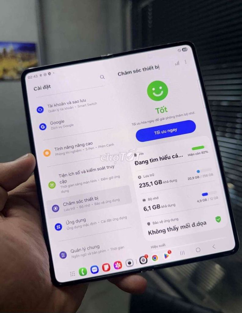 Samsung Galaxy Z Fold 4 256GB Vàng kem. Mua bán Điện thoại tại Quận Tân Phú Tp Hồ Chí Minh được đăng bởi Nguyễn Trung Dũng hình 1