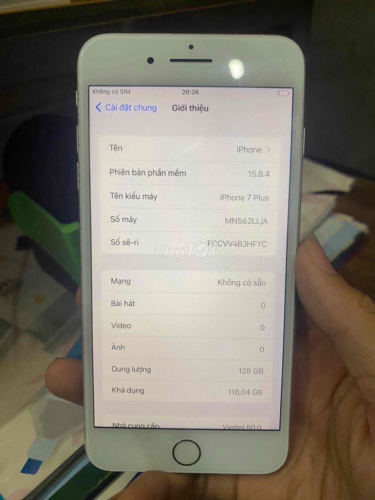 iPhone 7 Plus 128GB full chức năng pin 100. Mua bán Điện thoại tại Quận Lê Chân Hải Phòng được đăng bởi Khánh hình 1