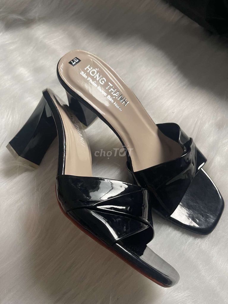 Dép cao gót nữ da bóng thanh lý. Mua bán Giày dép tại Quận Bình Tân Tp Hồ Chí Minh được đăng bởi An  hình 1