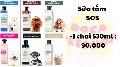 Sữa tắm sos cho chó mèo