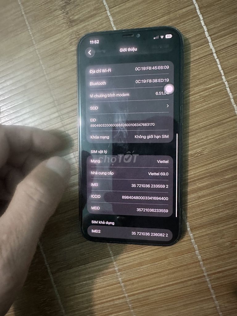 iPhone 12 Pro Max 128GB Đen Đã sử dụng. Mua bán Điện thoại tại Huyện Thanh Trì Hà Nội được đăng bởi Hùng Lưu hình 1