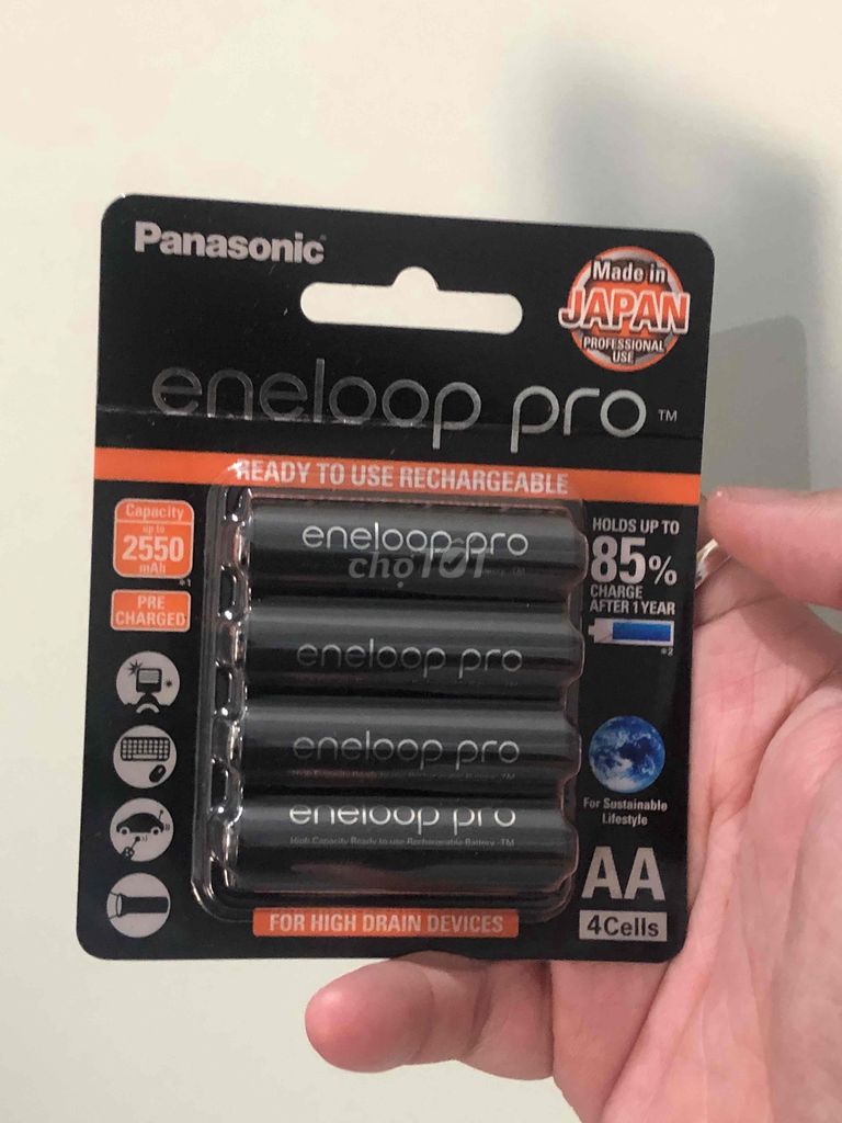 Pin sạc AA hiệu Eneloop đen, dung lượng 2450mAh. Mua bán Máy ảnh, Máy quay tại Thành phố Vũng Tàu Bà Rịa - Vũng Tàu được đăng bởi Thanh Phong hình 1