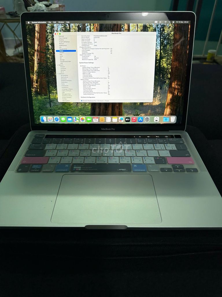 Cần bán Macbook Pro M1 13 inch Touch bar. Mua bán Laptop tại Quận Bình Thạnh Tp Hồ Chí Minh được đăng bởi Dung Hoang hình 1