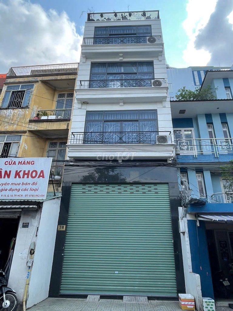 Cho thuê Mặt Tiền 78 Đông Nai Quận 10  5x12m ,4 tầng , 36 Triệu