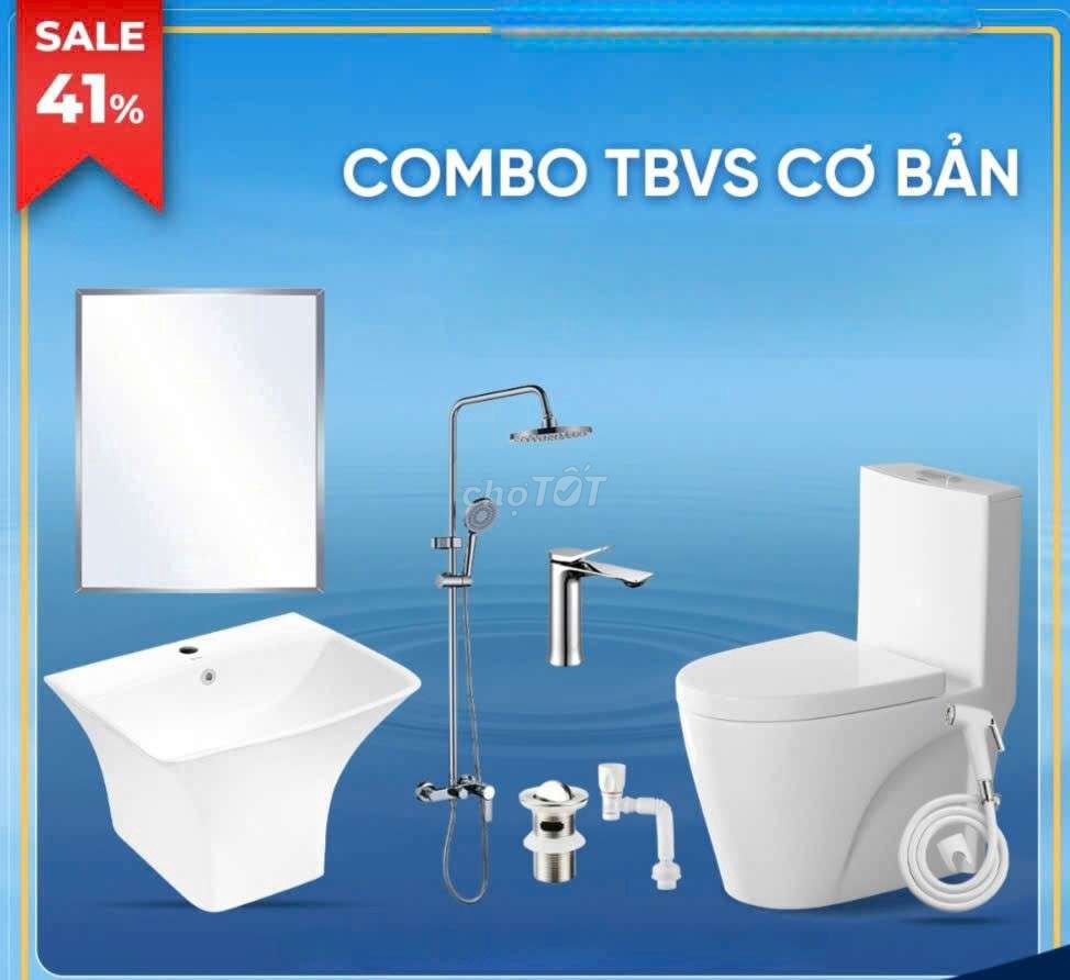 Combo thiết bị vệ sinh nhà tắm. Mua bán Thiết bị vệ sinh, nhà tắm tại Quận Bình Tân Tp Hồ Chí Minh được đăng bởi NiNa SHOP hình 1