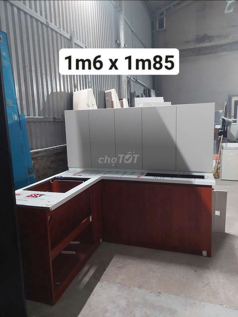 Tủ bếp chữ L 1m6x1m85 Mới 100%. Mua bán Tủ, kệ gia đình tại Quận Hà Đông Hà Nội được đăng bởi Vũ văn khương hình 1