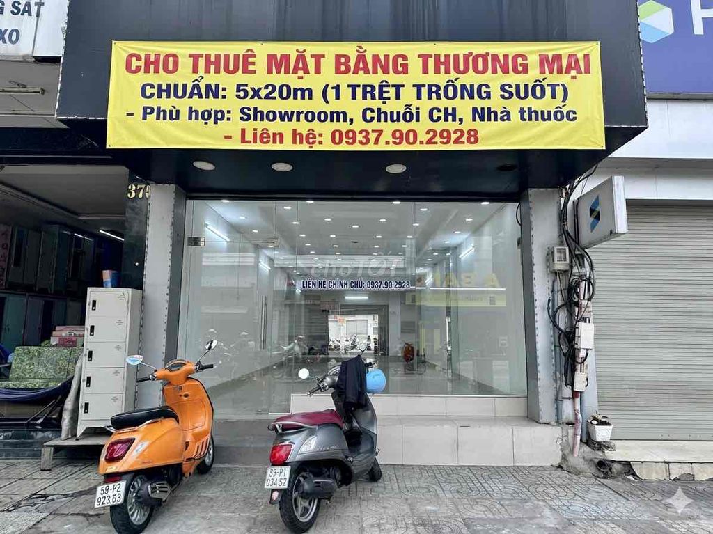 Chính chủ cho thuê MB Trường Chinh P13: 5x20m trệt suốt + lầu lửng kho