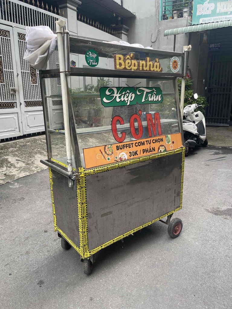 Xe đẩy bán cơm Inox Kính Bạc + Nồi cơm 5l + lò vs. Mua bán Đồ chuyên dụng, Giống nuôi trồng tại Quận Gò Vấp Tp Hồ Chí Minh được đăng bởi Hoàng Hà hình 1
