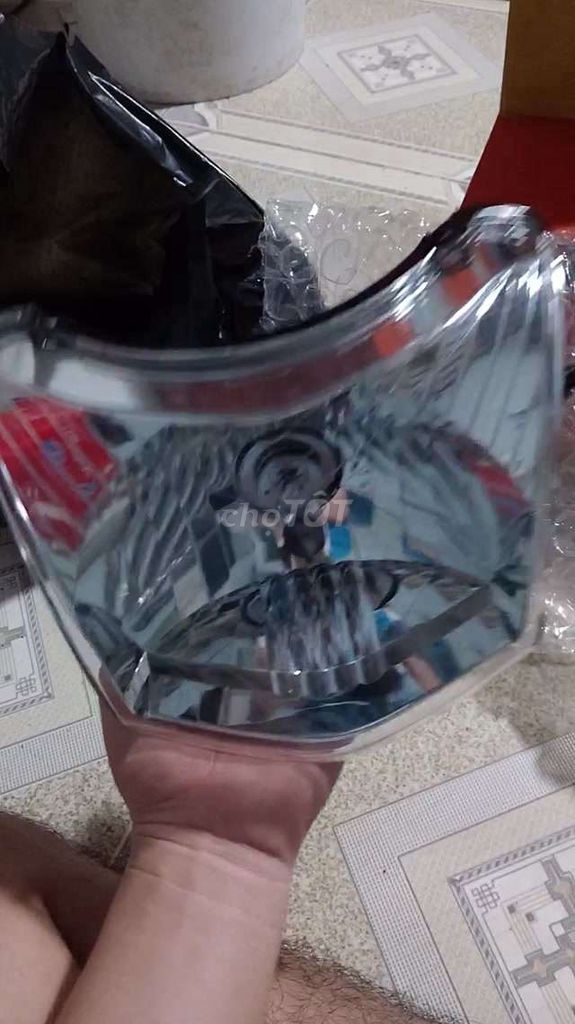 Đèn pha wave 110  nhựa kính màu trong suốt đen. Mua bán Phụ tùng xe tại Huyện Châu Thành Bến Tre được đăng bởi Ny Na hình 2