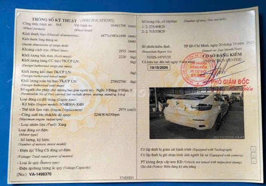 Bán 1 xe 2012 đen tặng 1 xe X6 màu trắng sx 2008. Mua bán Ô tô tại Thành phố Biên Hòa Đồng Nai được đăng bởi Trần ngọc minh hình 20