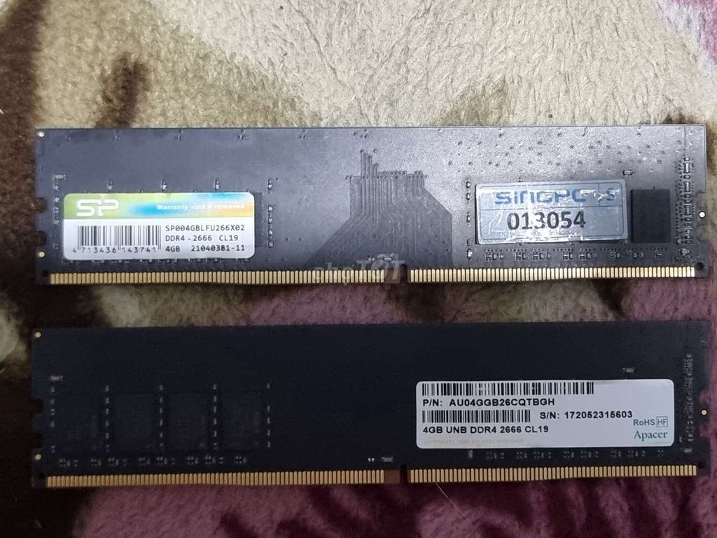cặp ram D4 8Gb buss 2666 đã qua sử dụng HBH. Mua bán Linh kiện (RAM, Card...) tại Thành phố Yên Bái Yên Bái được đăng bởi Han Van Kien hình 1
