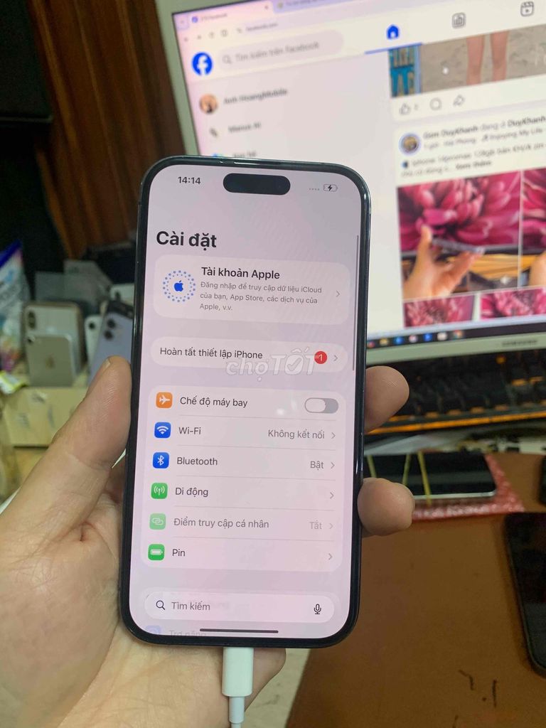 iphone 14pro 128g zin all 98% quốc tế có khay sim. Mua bán Điện thoại tại Quận Lê Chân Hải Phòng được đăng bởi hoang anh hình 1