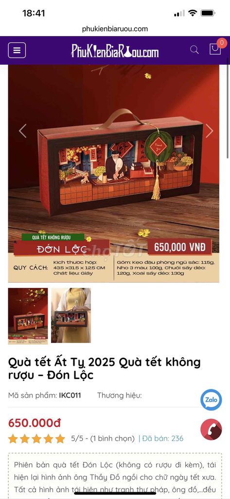 Set quà Tết decor 3D giá mềm